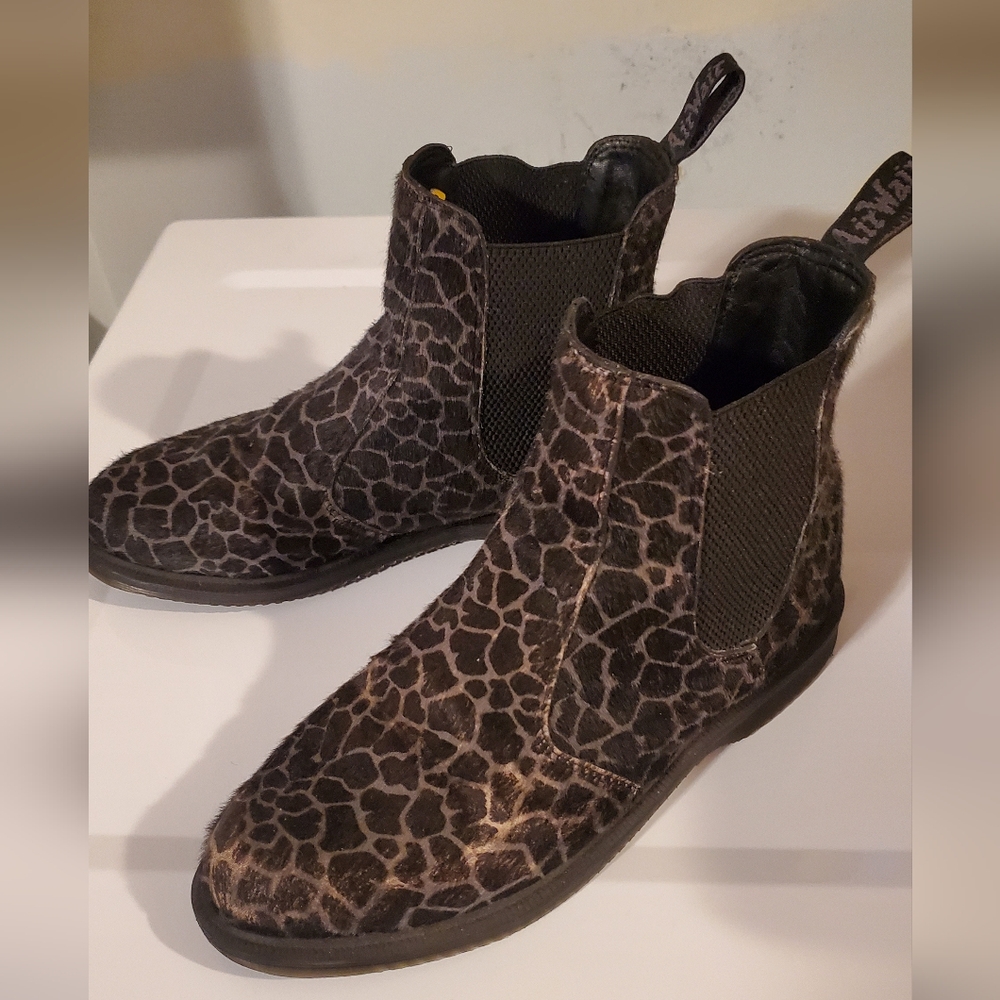 Animal Print Chelsea Boots